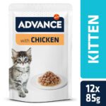 Advance Cat Wet kitten chocken 12x85gr wepet