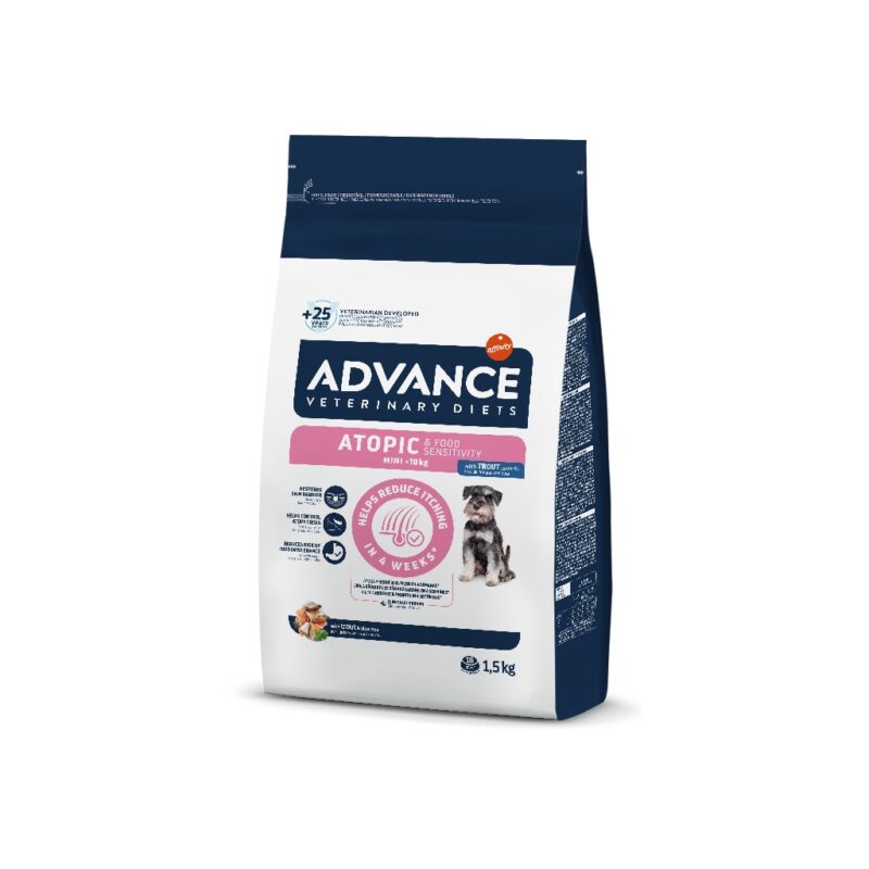 AVET DOG ATOPIC MINI TRUTA 1,5KG WEPET CÃO