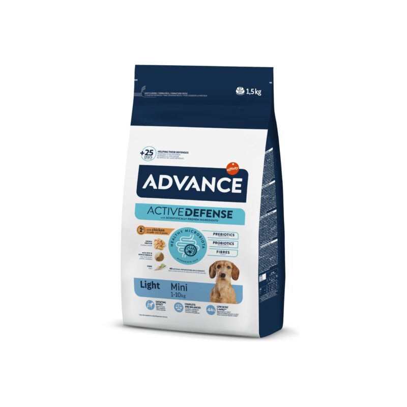 ADVDOGMINILIGHTCHICKEN&RICE 1,5KG WEPET CÃO