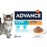 Advance Cat Wet kitten chocken 4x85gr wepet