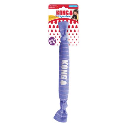 KONG SIGNATURE CRUNCH ROPE SINGLE PUPPY SM/MD (SKK32E) WEPET BRINQUEDO CÃO