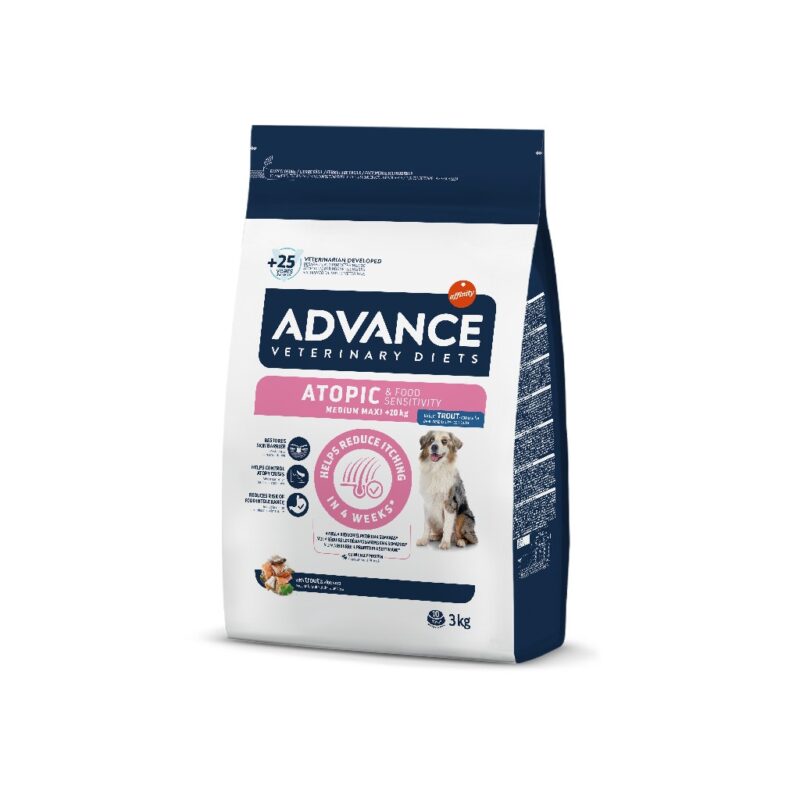 AVET DOG ATOPIC TRUTA 3KG WEPET CÃO