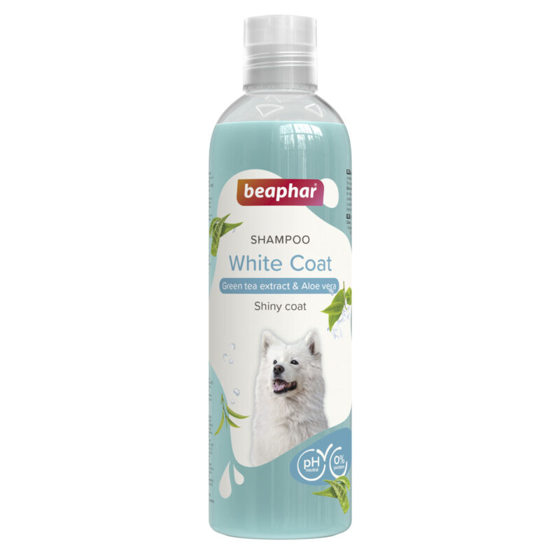 beaphar champo cão pelo branco claro wepet
