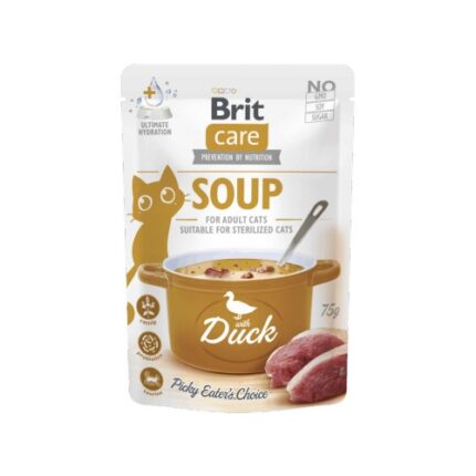 Brit Care Cat Soup with Duck Wet (Saqueta) 75 g wepet