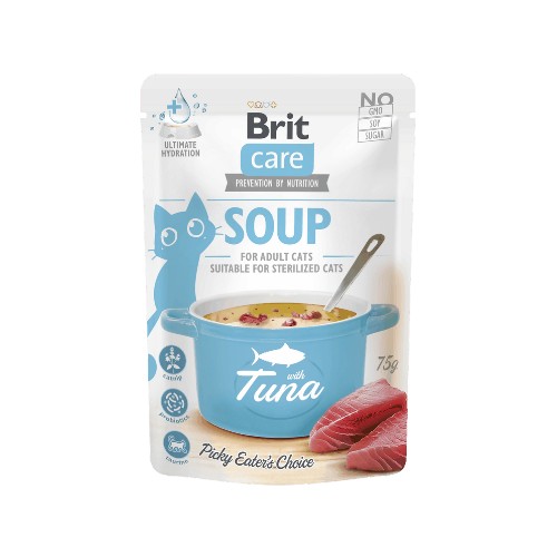 Brit Care Cat Soup with tuna Wet (Saqueta) 75 g wepet