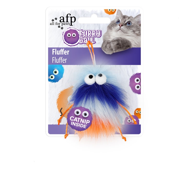 furry ball fluffer laranja