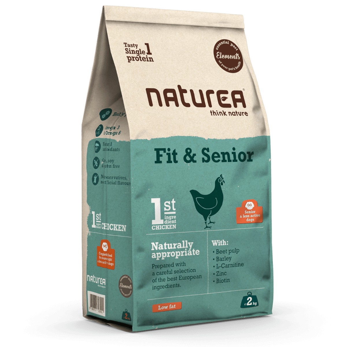 Fit-Senior-Pollo-2-KG Naturea Elements Fit & Senior Frango - Image 1
