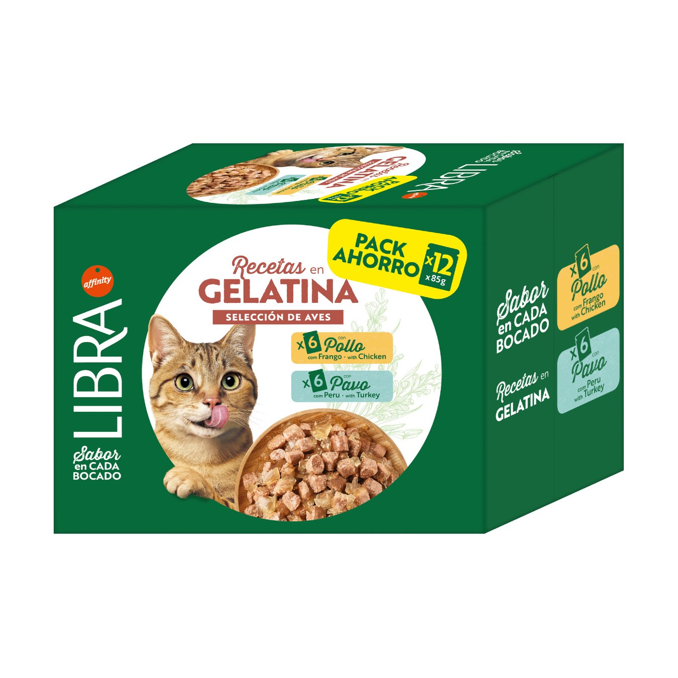 LIBRA-WET-FRANGO-E-PERU LIBRA WET FRANGO E PERU 12X85GR WEPET