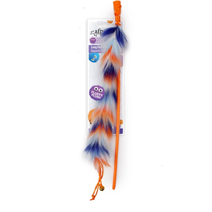 furry ball fluffer cana longa laranja