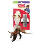 KONG CAT REFILLABLES FEATHER MOUSE (RATO C/PENAS) WEPET GATO