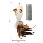 KONG CAT REFILLABLES FEATHER MOUSE (RATO C/PENAS) WEPET GATO