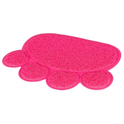 Tapete em PVC "Pata" para WC 40X30cm Rosa