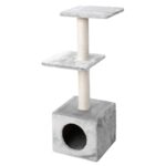 TORRE GATO PALAZZO 30X30X90CM CINZA WEPET GATO