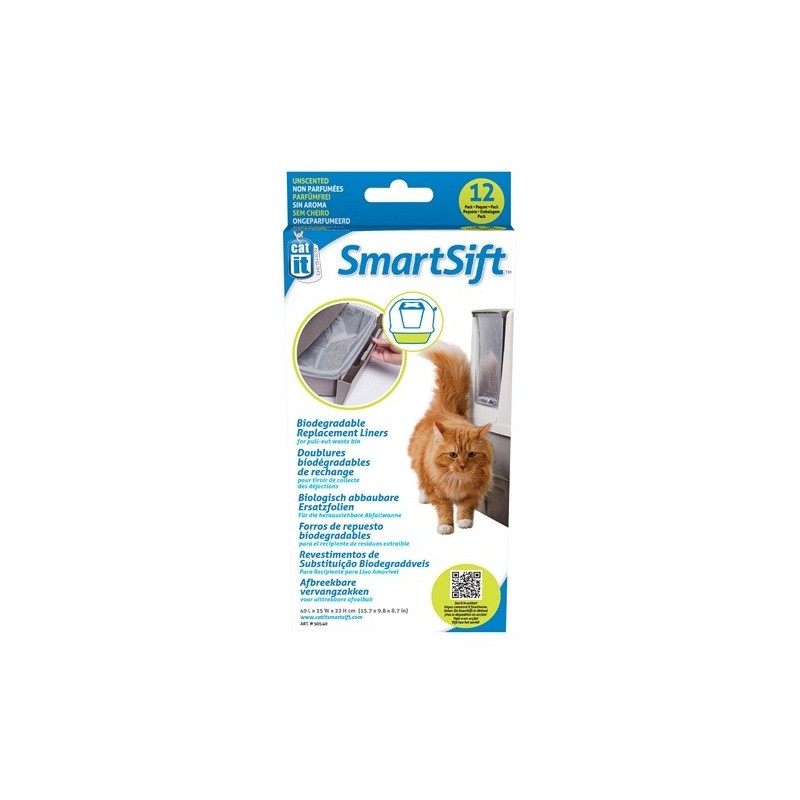 SACO DE REPOSIÇÃO 12 UNIDADES PARA SMARTSIFT WEPET GATO