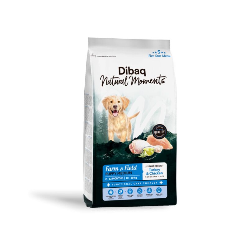 DIBAQ NATURAL DOG FARM&FIELD PUPPY MEDIUM WEPET