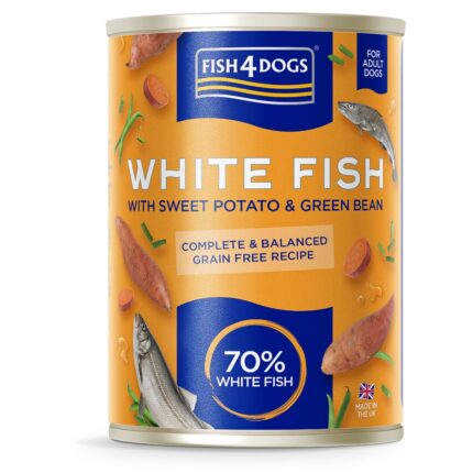 F4D FINEST WHITE FISH W/ SWEET POTATO & GREEEN BEAN 395GR WEPET