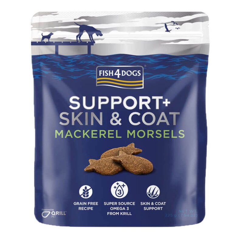 F4D Support+ Skin & Coat Mackerel Morsels 225g wepet