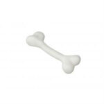 b rinquedo rubber bone branco sabor a bauilha
