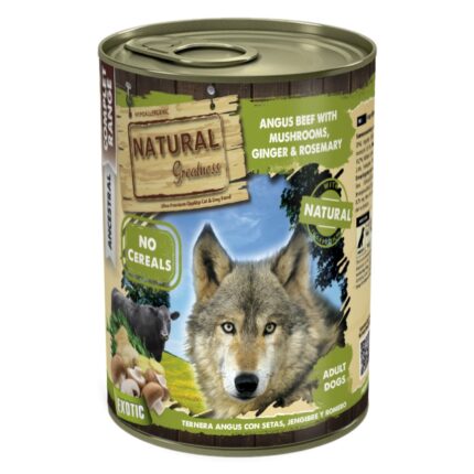 Natural Greatness Beef Angus com Cogumelos, Gengibre e Alecrim 400gr