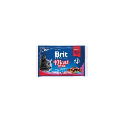 Brit Premium by Nature Cat Multipack Wet Meat Plate 4x100gr