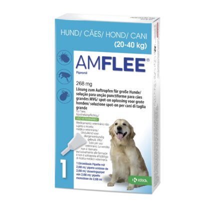 Amflee Spot-On 268mg Cão 20 a 40kg