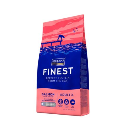 Fish4Dogs Finest Salmon Adulto Raças Grandes 12kg