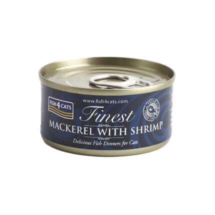 Fish4Cats Finest Mackerel With Shrimp 70gr
