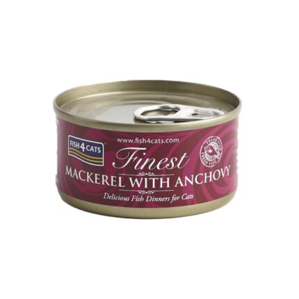 Fish4Cats Finest Mackerel With Anchovy 70gr